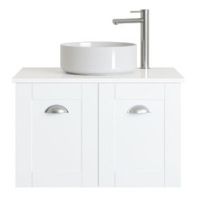 Victoria 750mm White Wall Hung Single Vanity Unit